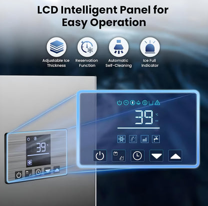 Commercial Ice Maker with Upper Cabinet