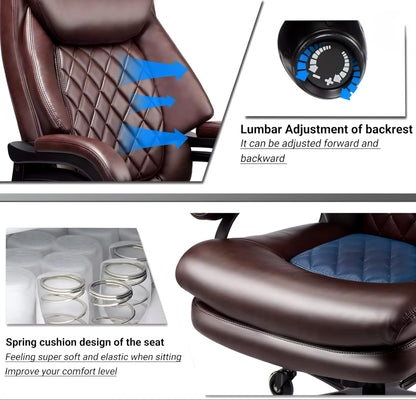 Diamond-Quilted Office Chair