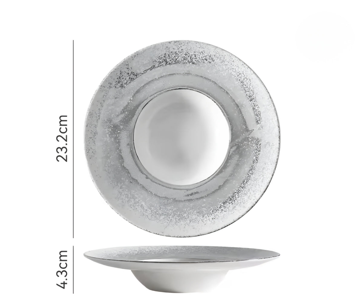 Speckled Ceramic Plate Set — 4 Pieces