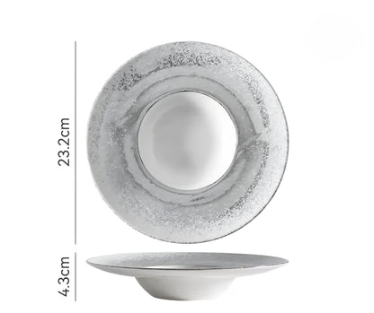 Speckled Ceramic Plate Set — 4 Pieces