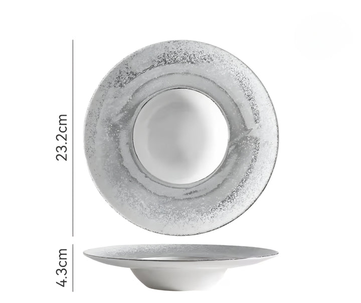 Speckled Ceramic Plate Set — 4 Pieces