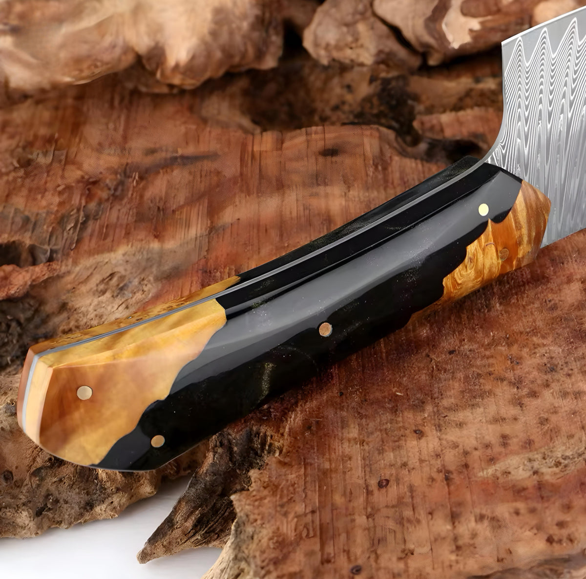 Handcrafted Damascus Knife Set — 5 Pieces