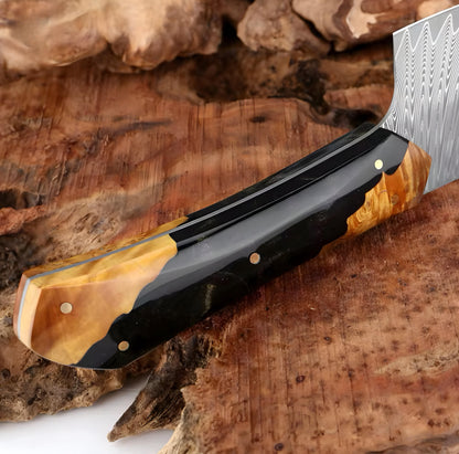 Handcrafted Damascus Knife Set — 5 Pieces