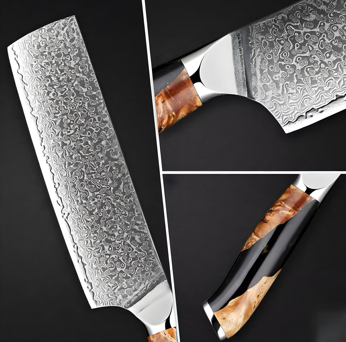 Damascus Stainless Steel Knife Set — 7 Pieces