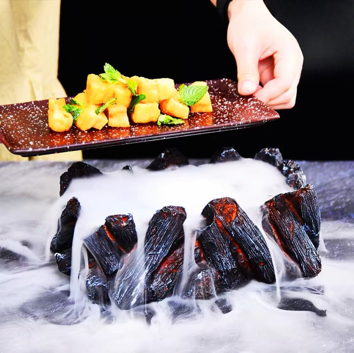 Black Charcoal Style Plate