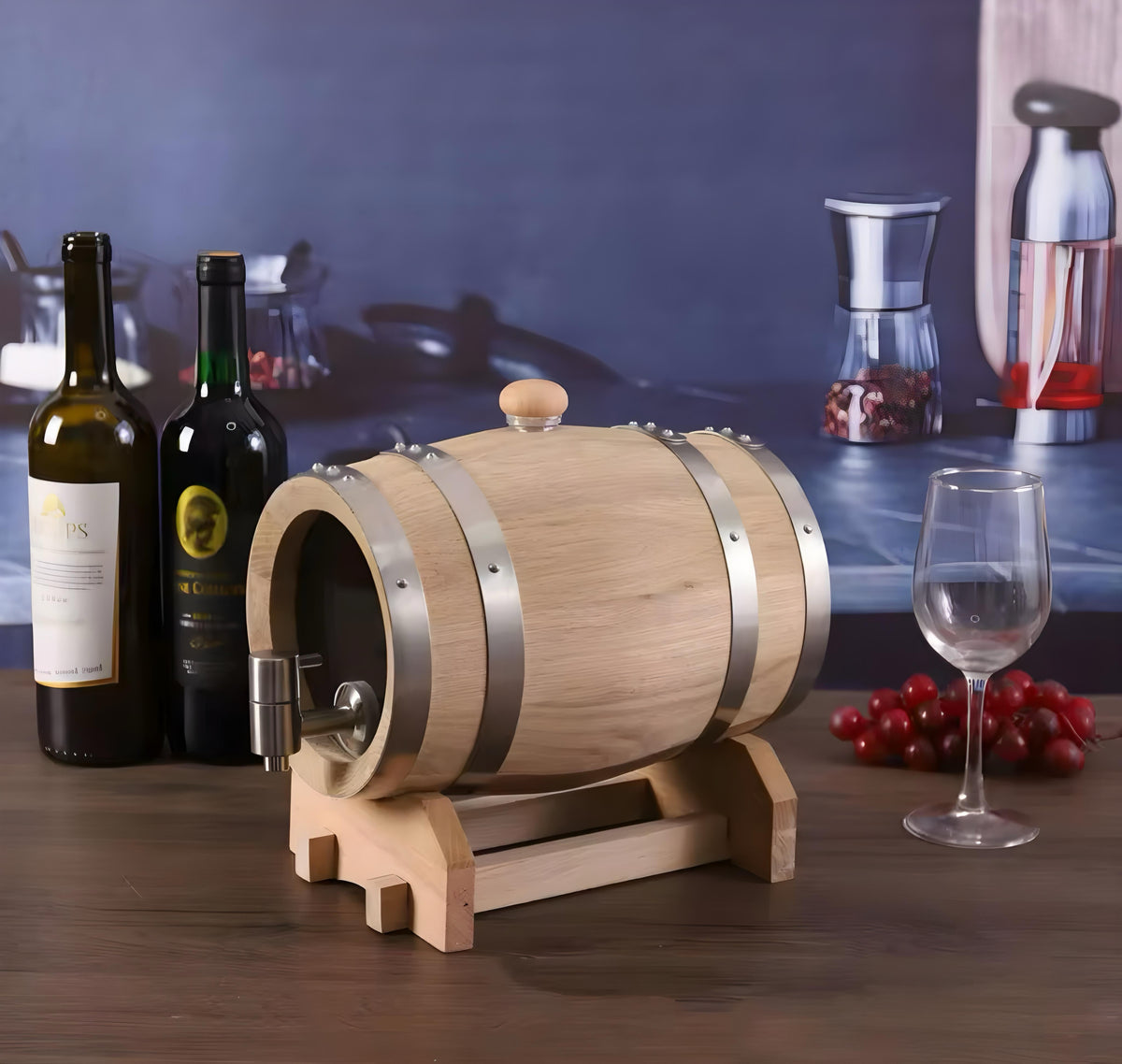 Classic Oak Barrel