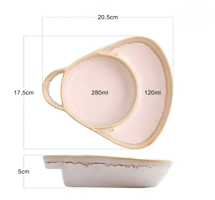 Vintage Ceramic Plate Set — 2 Pieces