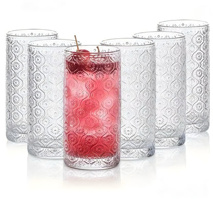 Ribbed Highball Glass Set — 6 Pieces