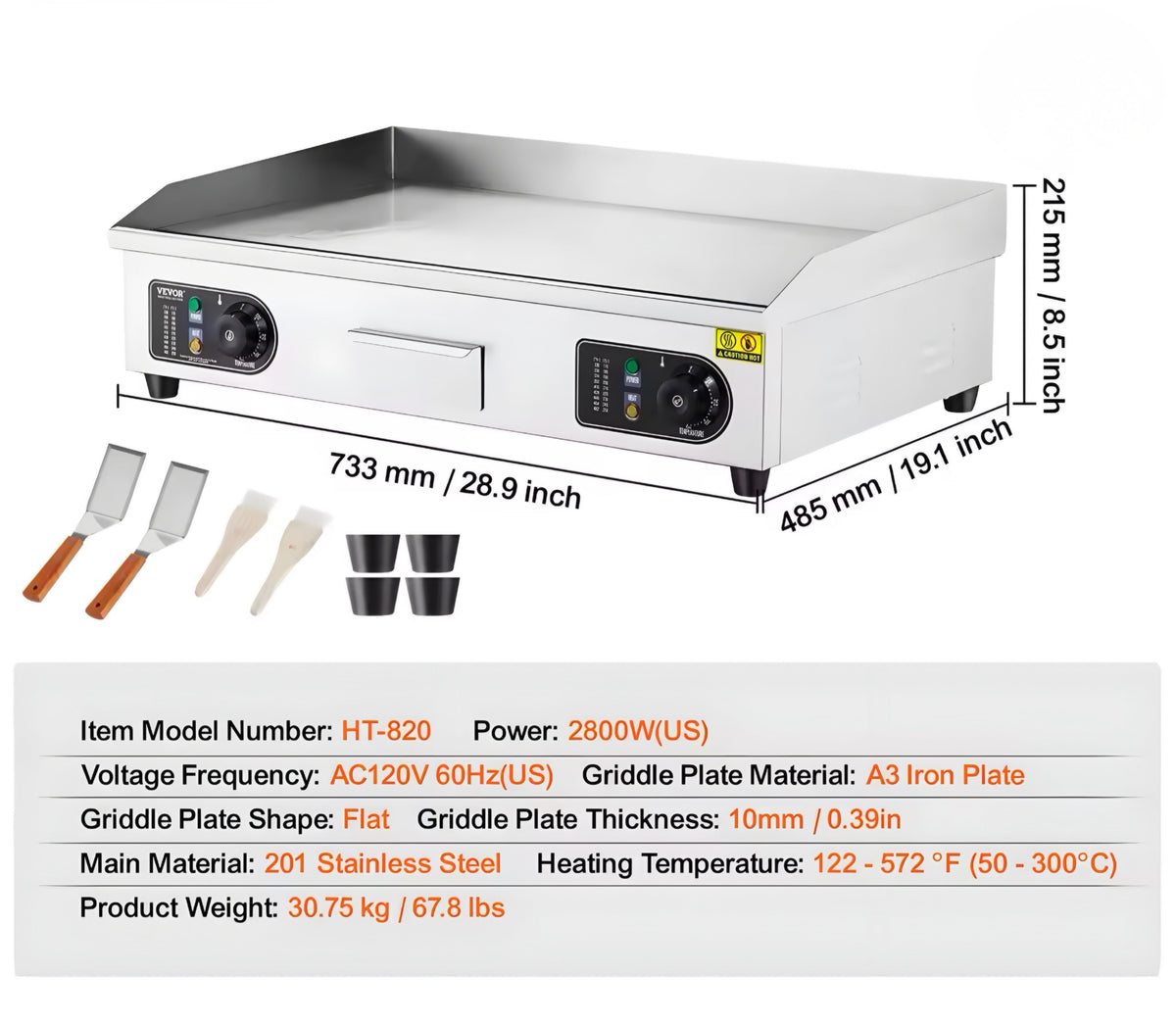 Electric Countertop Griddle