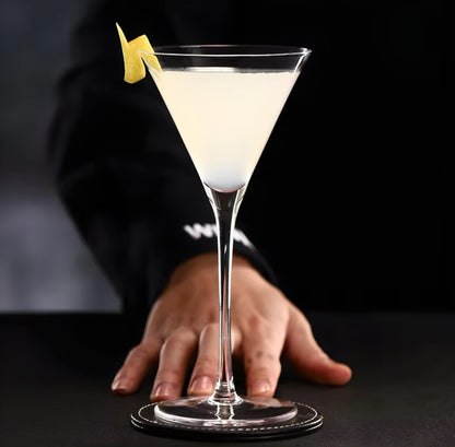V-Shaped Martini Glass Set — 8 Pieces
