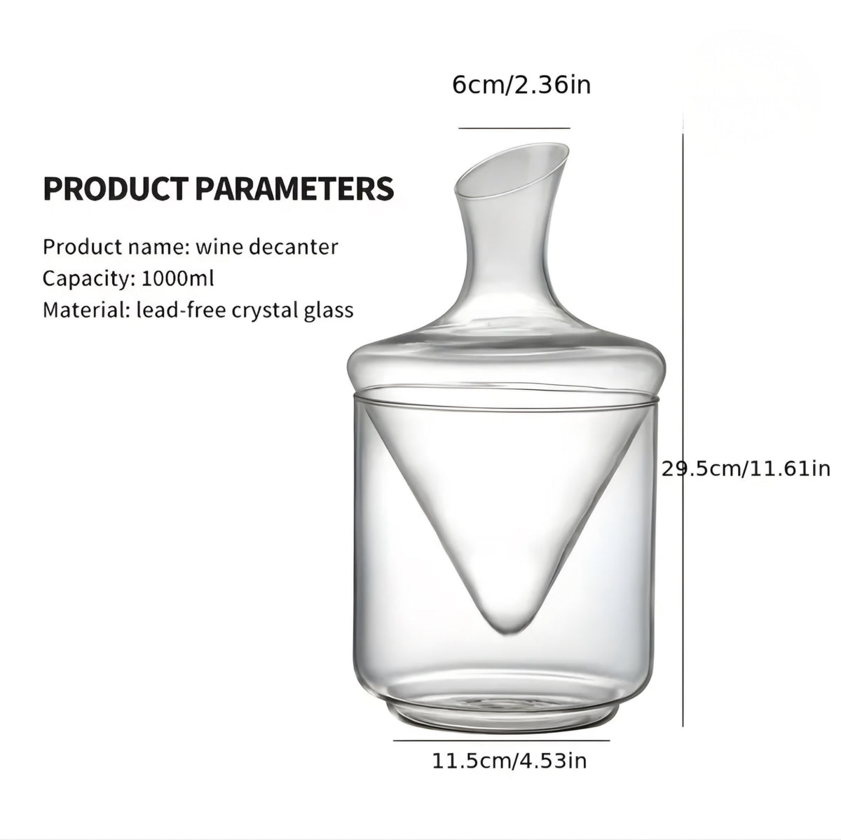 Crystal Glass Decanter