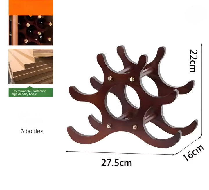 Decorative Wooden Bottle Stand