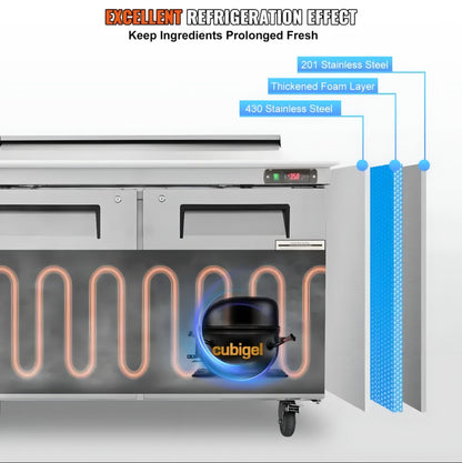 Refrigerated Food Prep Station
