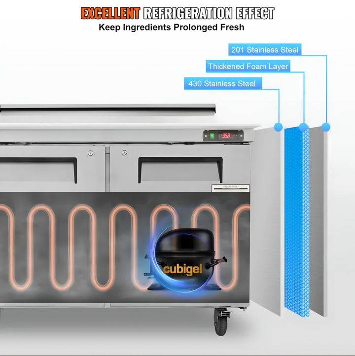 Refrigerated Food Prep Station