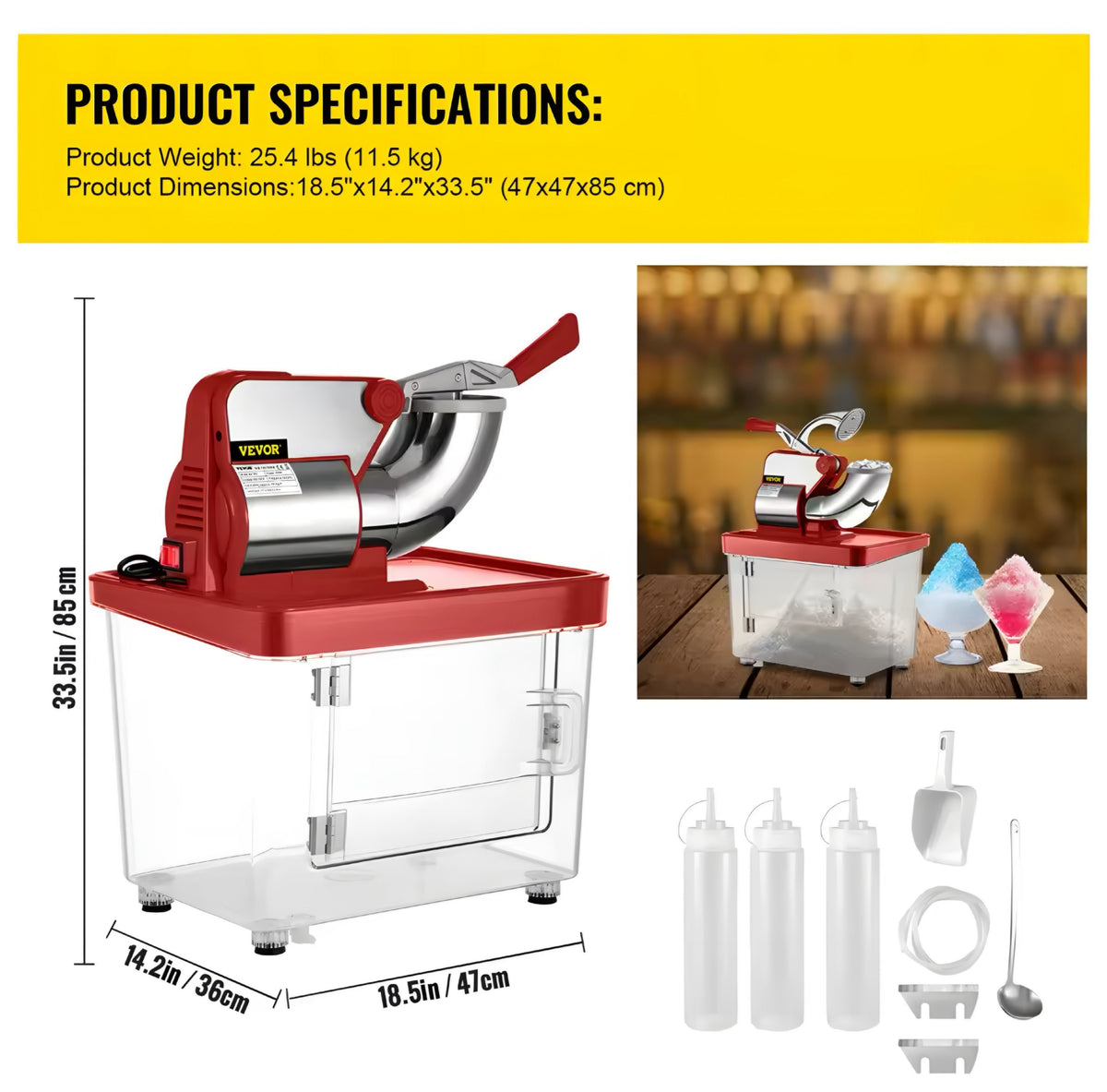Ice Crusher with Collection Bin