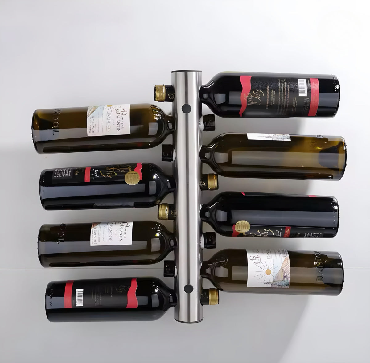 Wall-Mounted Multi-Bottle Rack