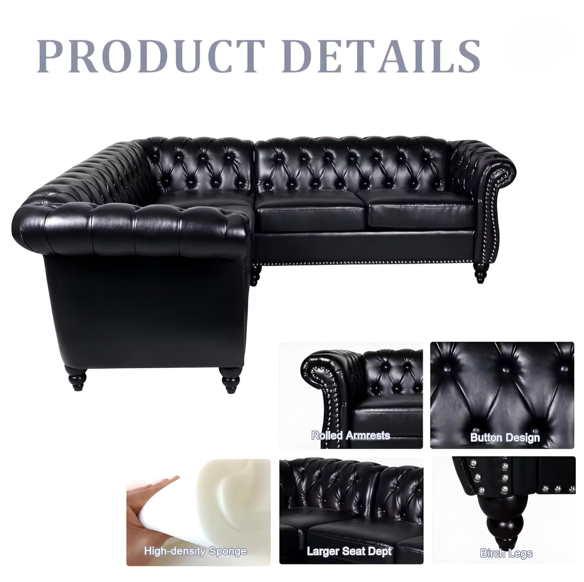 Leather Chesterfield Sofa