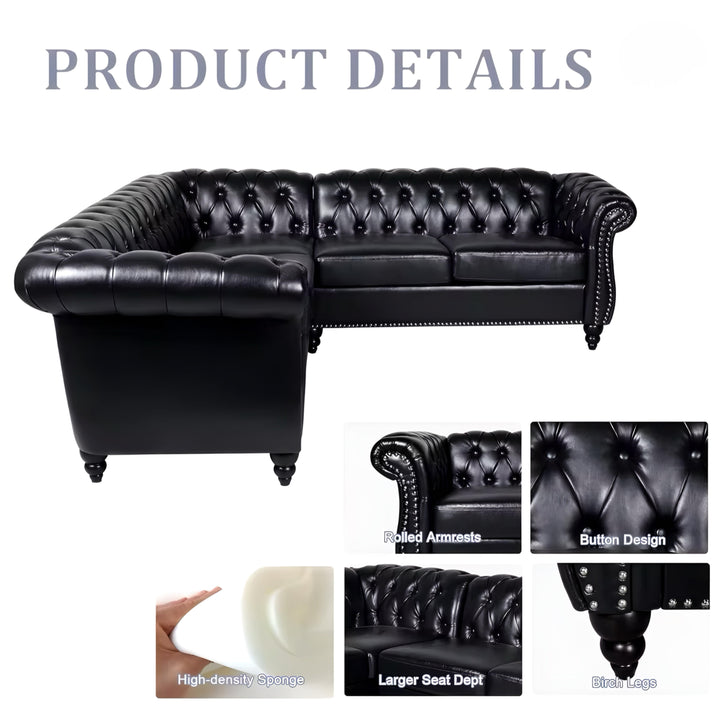 Leather Chesterfield Sofa