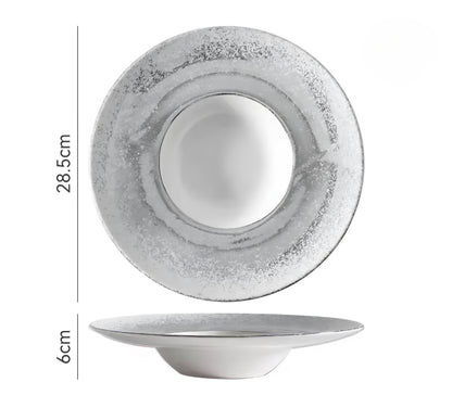 Speckled Ceramic Plate Set — 4 Pieces