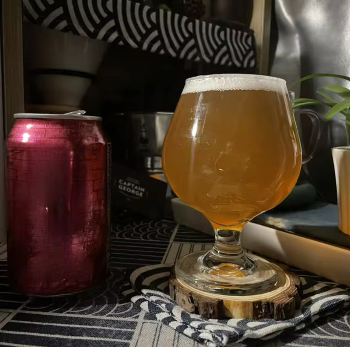 Footed Beer Glass Set — 6 Pieces