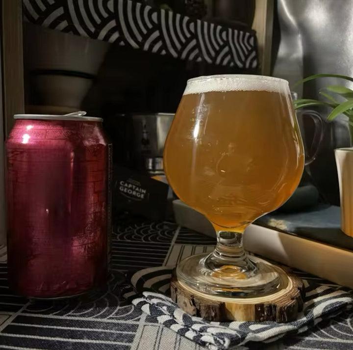 Footed Beer Glass Set — 6 Pieces