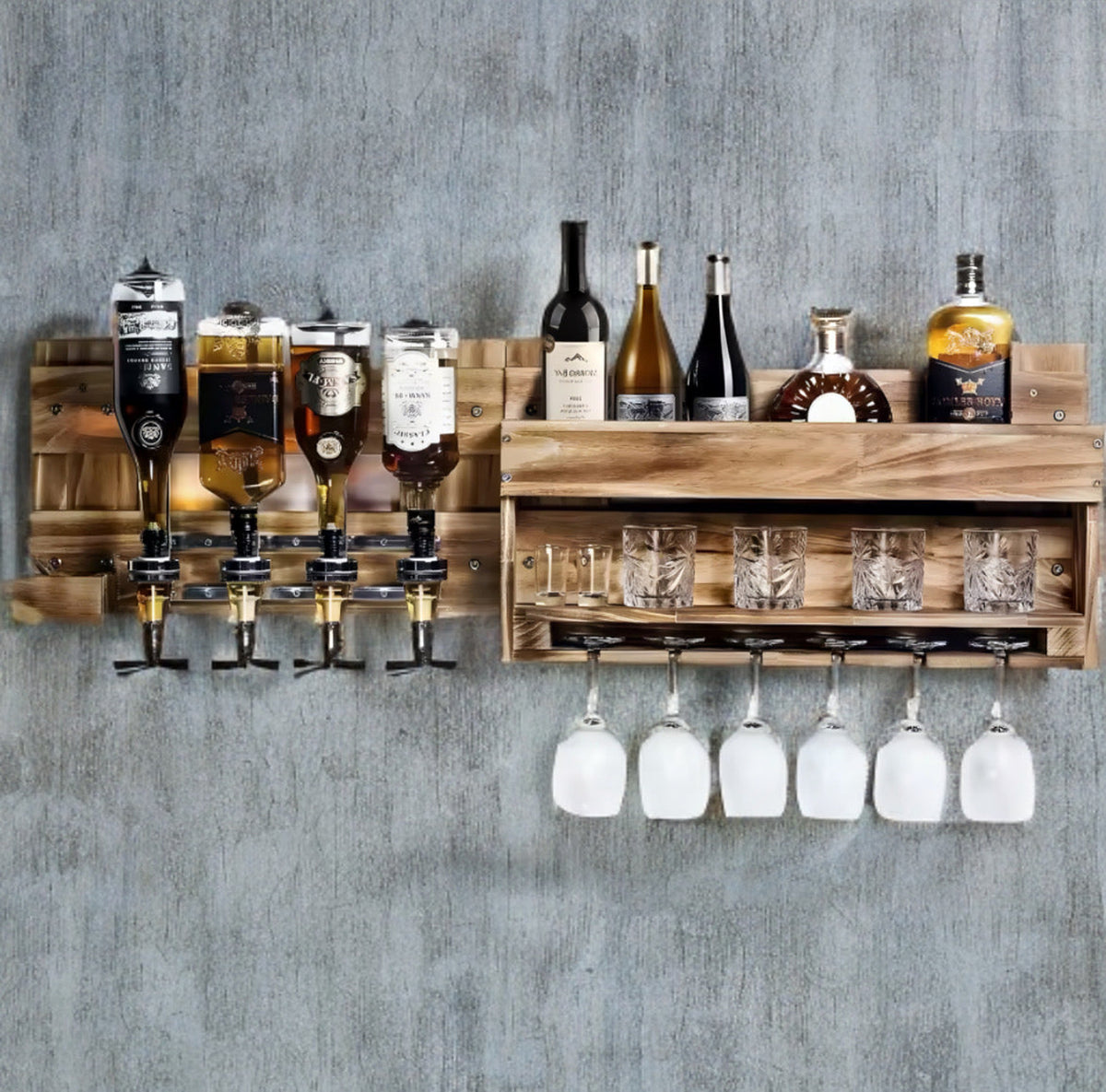 Wall-Mounted Illuminated Shelf