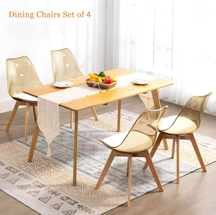Acrylic Dining Chair Set — 4 Pieces