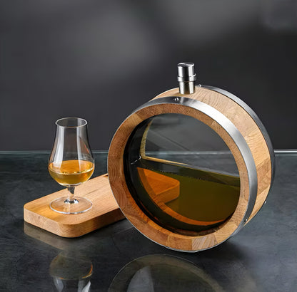 O-Shaped Oak Barrel