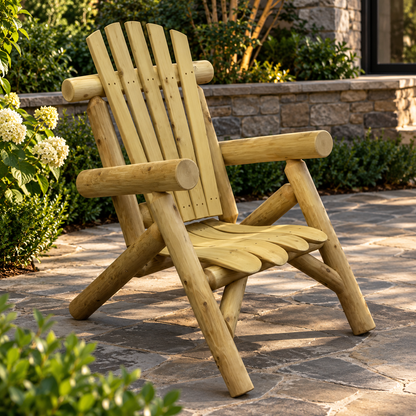 Natural Wood Lounge Chair — main product image