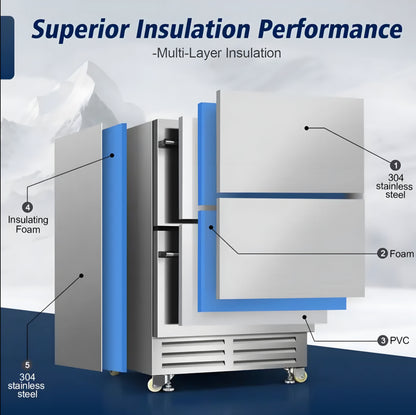 Undercounter Dual-Drawer Fridge Cooler