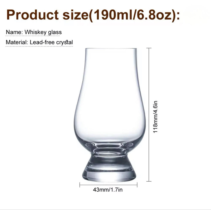 Footed Whiskey Glass Set — 6 Pieces