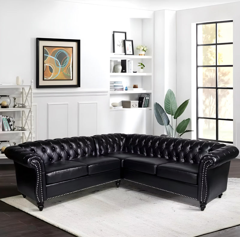 Leather Chesterfield Sofa