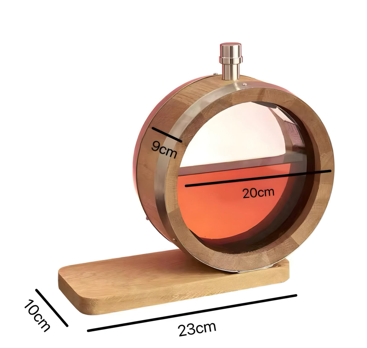 O-Shaped Oak Barrel
