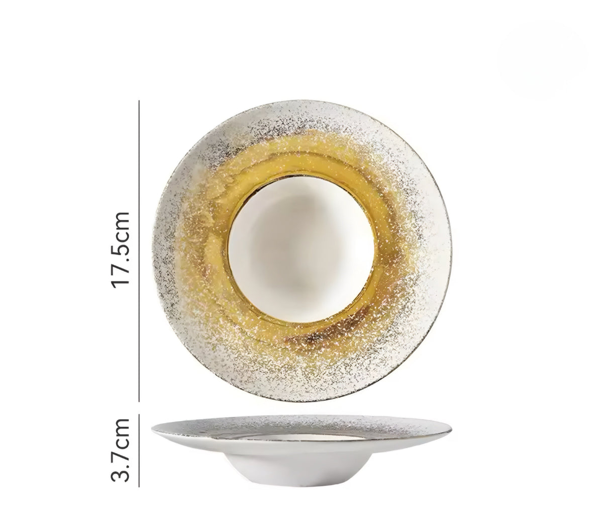 Speckled Ceramic Plate Set — 4 Pieces