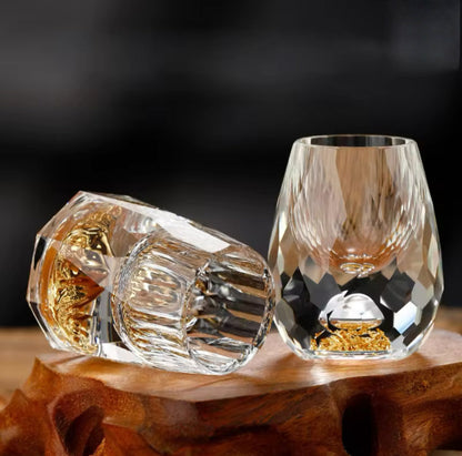 Faceted Shot Glass Set — 6 Pieces