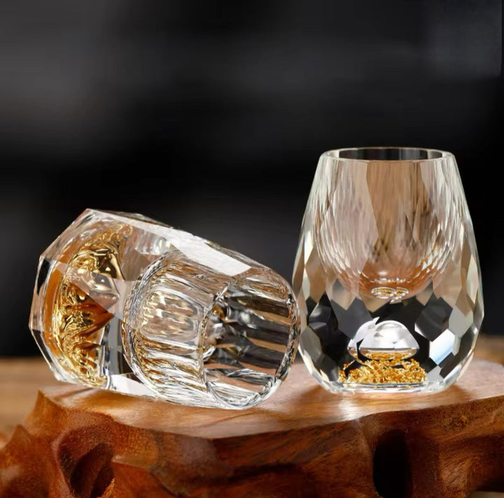 Faceted Shot Glass Set — 6 Pieces