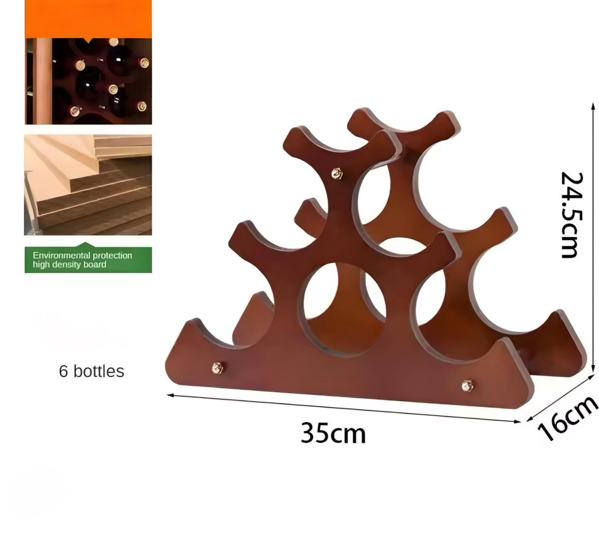 Decorative Wooden Bottle Stand