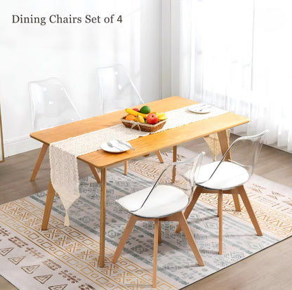 Acrylic Dining Chair Set — 4 Pieces