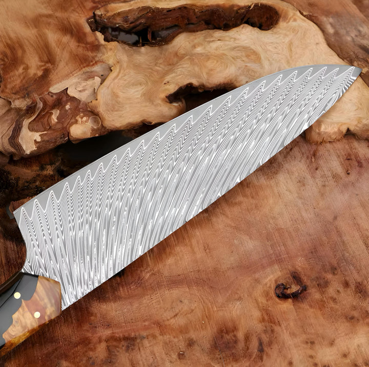 Handcrafted Damascus Knife Set — 5 Pieces