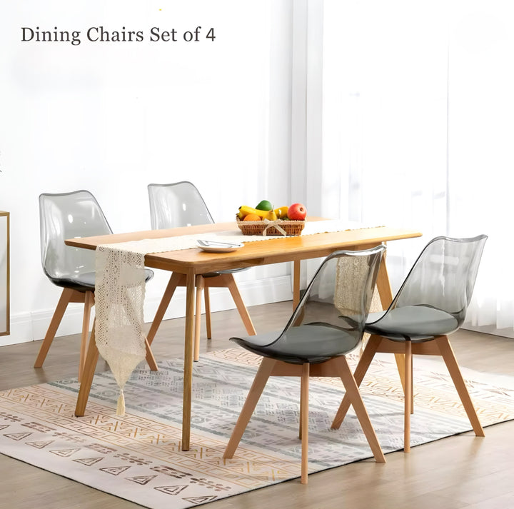 Acrylic Dining Chair Set — 4 Pieces