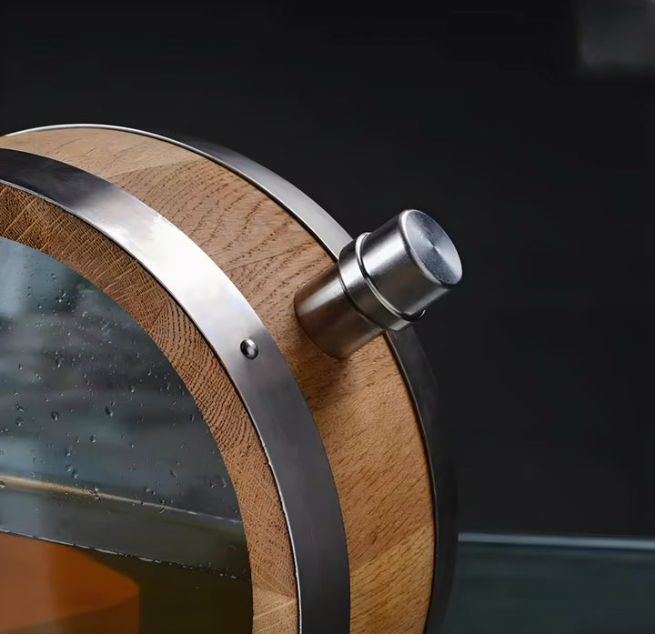 O-Shaped Oak Barrel