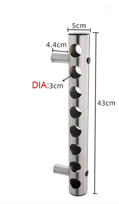 Wall-Mounted Multi-Bottle Rack