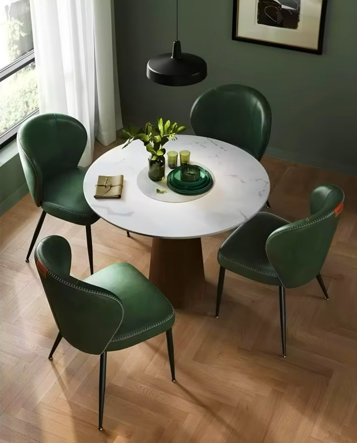 Curved-Back Dining Chair Set — 4 Pieces
