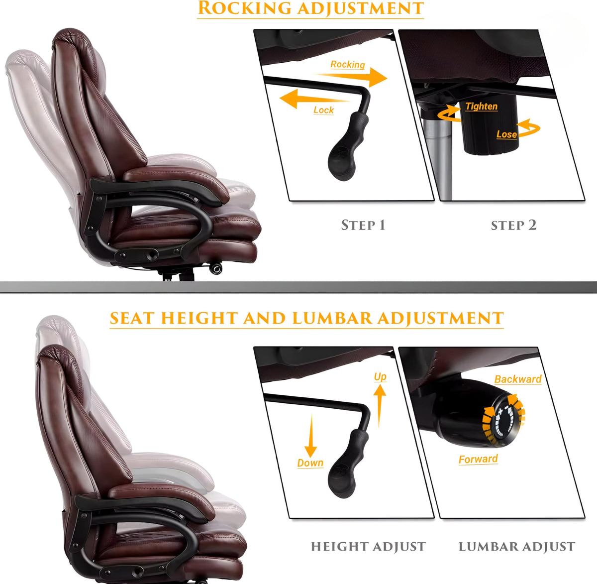 Diamond-Quilted Office Chair