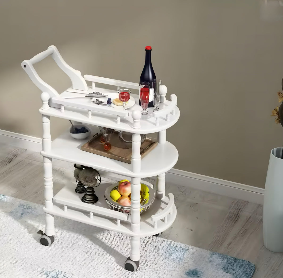 Wooden Mobile Cart