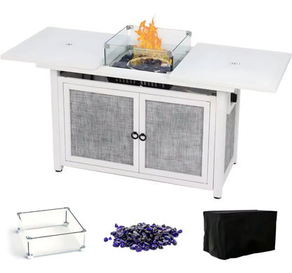 Propane Fire Pit Table with Storage