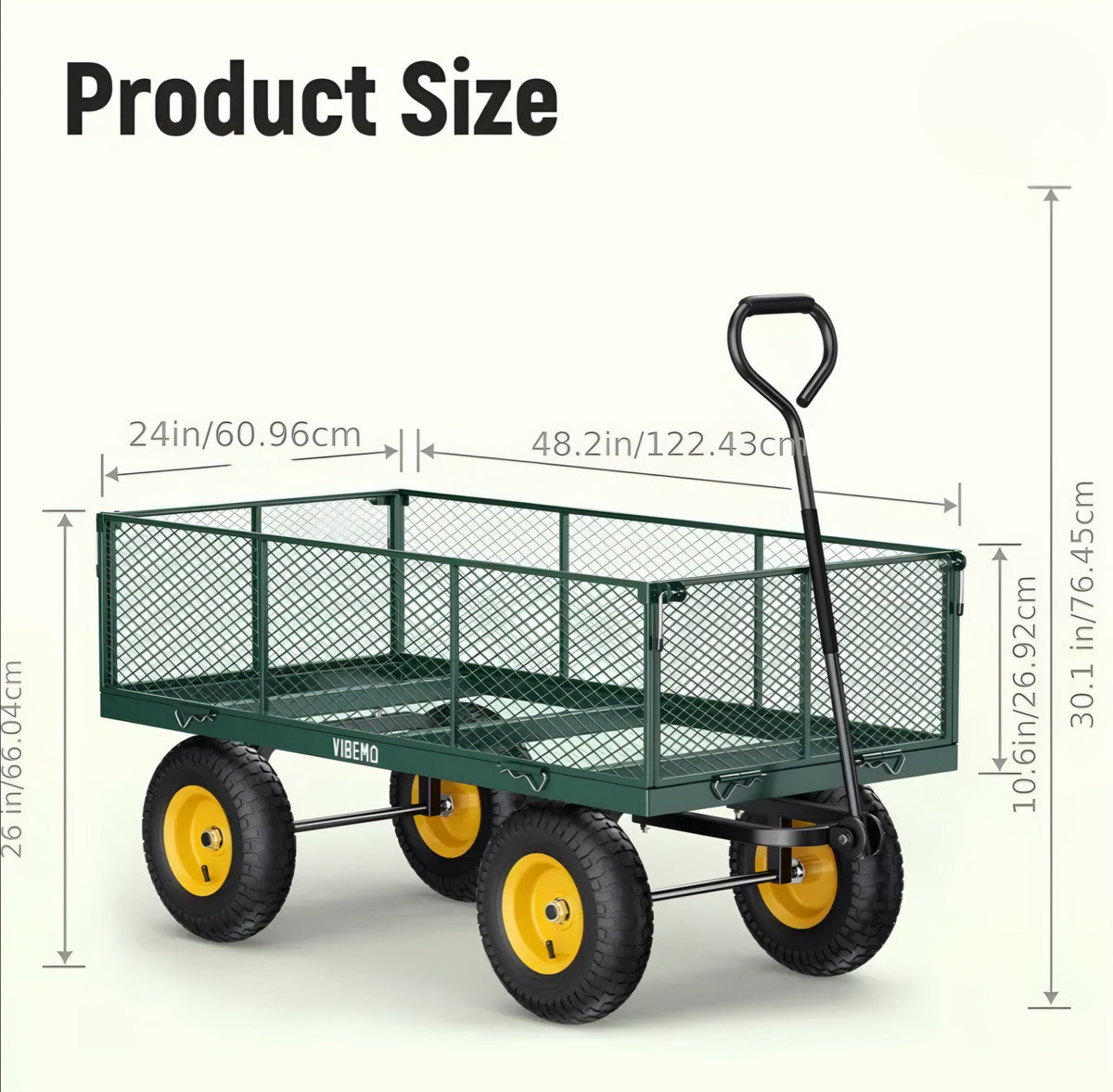 Heavy-Duty Steel Cart