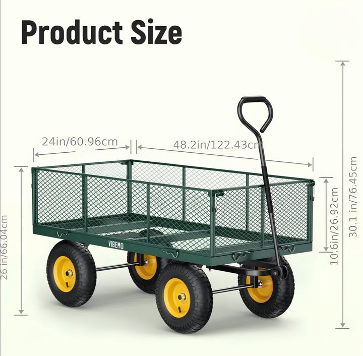 Heavy-Duty Steel Cart