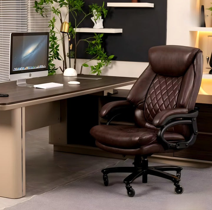 Diamond-Quilted Office Chair