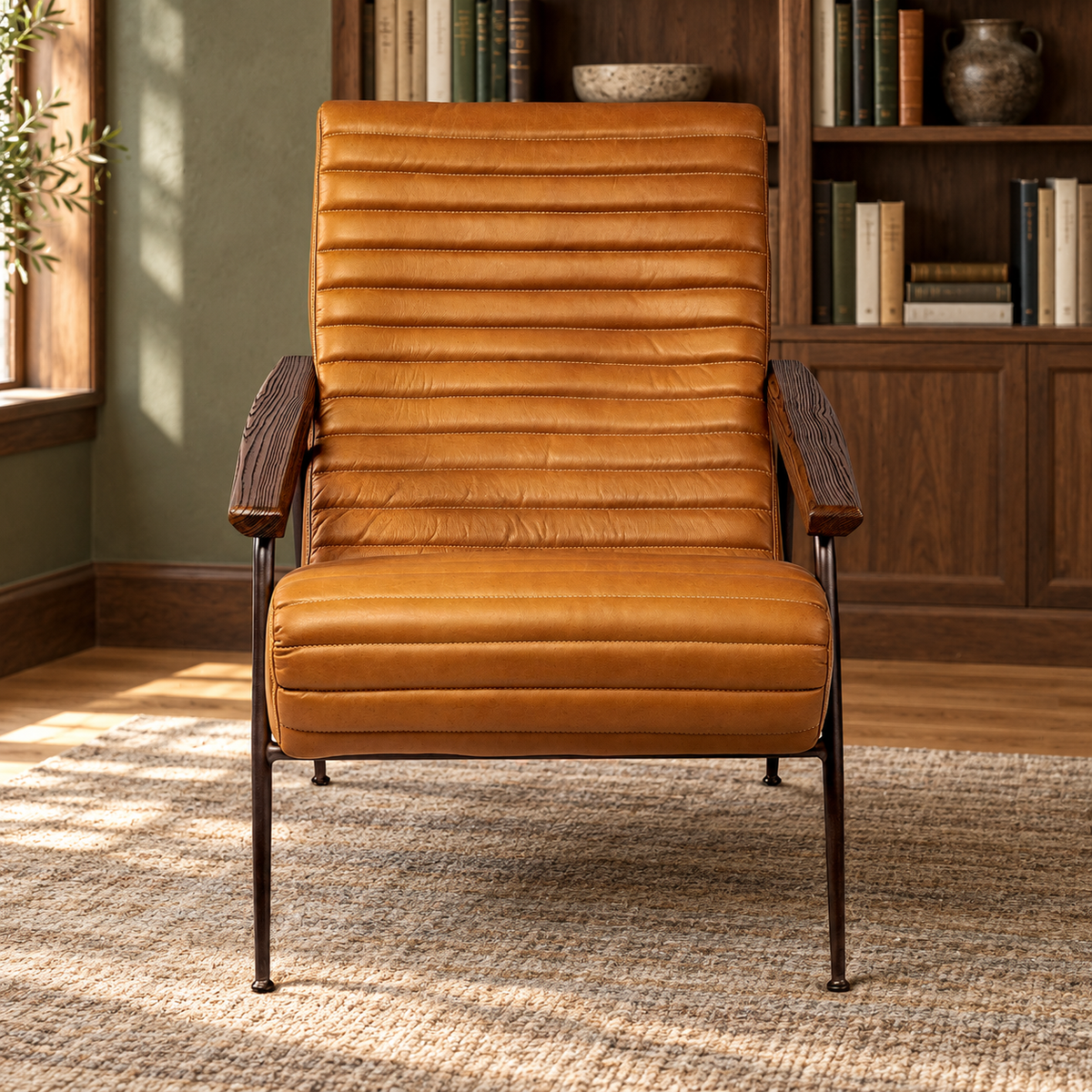 Remy Tufted Accent Chair — styled room main product image